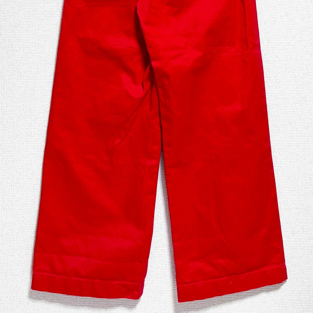 BEAUTY&YOUTH UNITED ARROWS(ビューティアンドユースユナイテッドアローズ)のH beauty&youth UNITED ARROWS パンツ　赤　ストレート レディースのパンツ(カジュアルパンツ)の商品写真