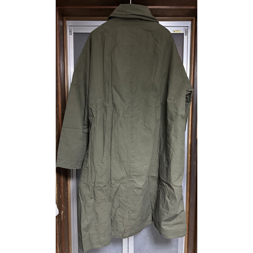 CASEY CASEY(ケイシーケイシー)のCasey Casey BLOM COAT Khaki M ワックスコットン メンズのジャケット/アウター(チェスターコート)の商品写真