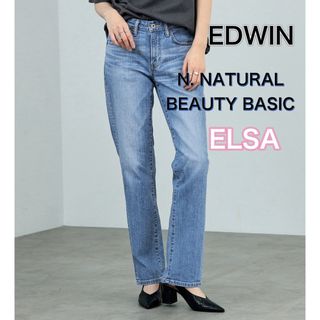 N.NATURAL BEAUTY BASIC× EDWIN ELSA 淡色ブルー