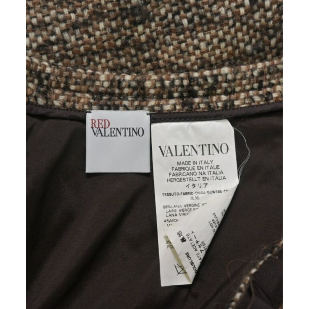 RED VALENTINO(レッドヴァレンティノ)のRED VALENTINO ひざ丈スカート -(L位) 茶系等 【古着】【中古】 レディースのスカート(ひざ丈スカート)の商品写真