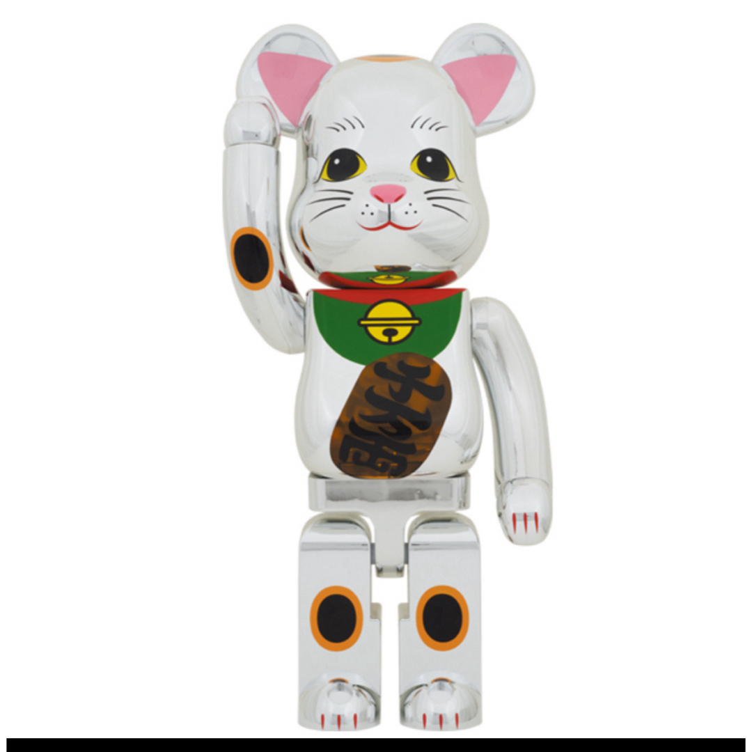 BE@RBRICK(ベアブリック)のMANEKINEKO SILVER PLATED EMIT LIGHT 1000 メンズのファッション小物(その他)の商品写真