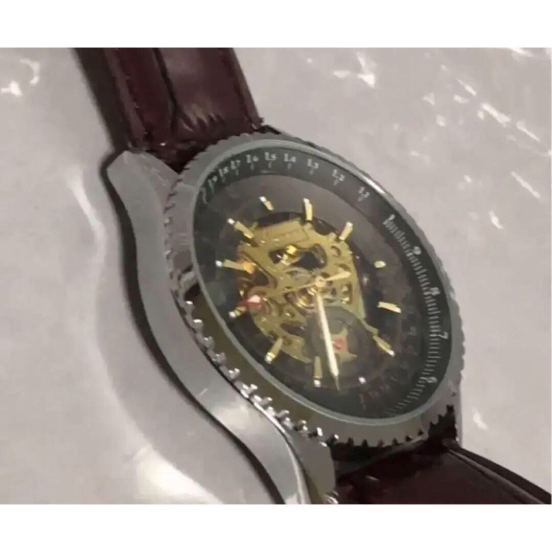 アンジェノアールの  お洒落な腕時計　 自動巻き　 訳ありアウトレット品 メンズの時計(腕時計(アナログ))の商品写真