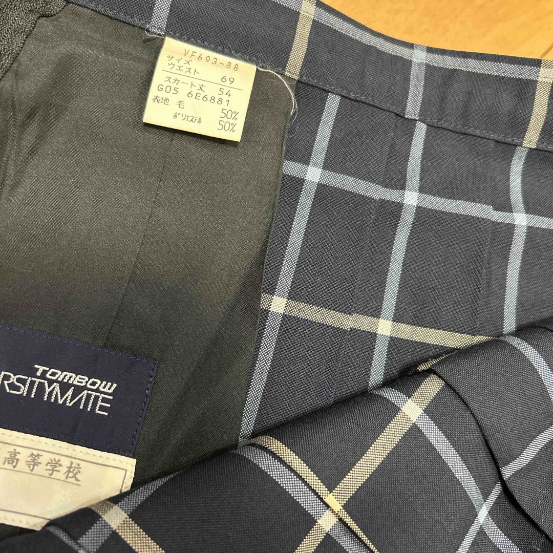 m-28  コスプレ用　夏　制服　チェックスカート　W69 L39 レディースのレディース その他(その他)の商品写真