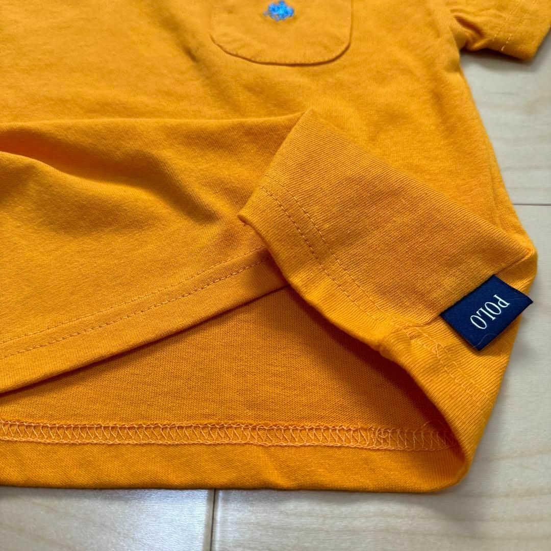 POLO（RALPH LAUREN）(ポロ)の新品　POLO ポロ　子供服　キッズ　ベビー　半袖　Tシャツ　オレンジ　80cm キッズ/ベビー/マタニティのベビー服(~85cm)(Ｔシャツ)の商品写真
