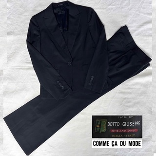 コムサデモード(COMME CA DU MODE)の美品✨コムサデモード　ボットジュゼッペ　イタリア生地　セットアップ　パンツスーツ(スーツ)