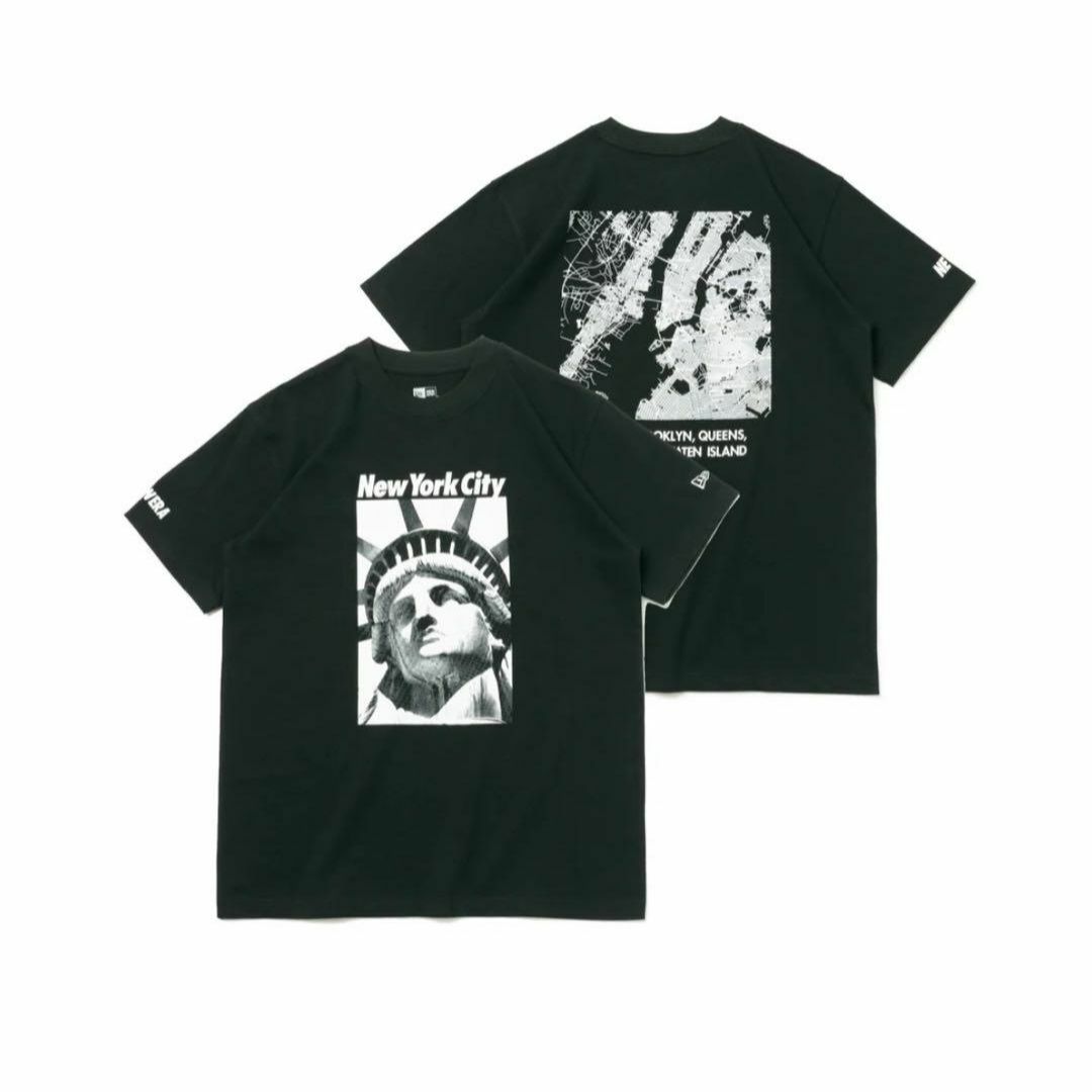 NEW ERA(ニューエラー)の新品　NEW ERA ニューエラ　メンズ　半袖　Tシャツ　黒　ブラック　Lサイズ メンズのトップス(Tシャツ/カットソー(半袖/袖なし))の商品写真