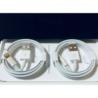 アップル(Apple)のiPhone充電器 USBケーブル typeA ライトニングケーブル　1m2本(バッテリー/充電器)