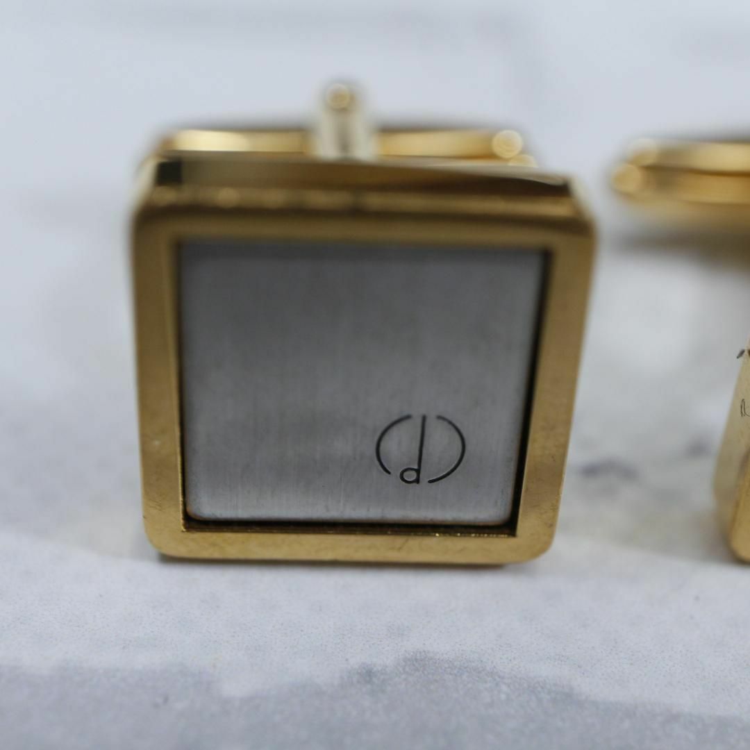Dunhill(ダンヒル)の【匿名配送】ダンヒル カフス ゴールド ロゴ シンプル シルバー 11 メンズのファッション小物(カフリンクス)の商品写真