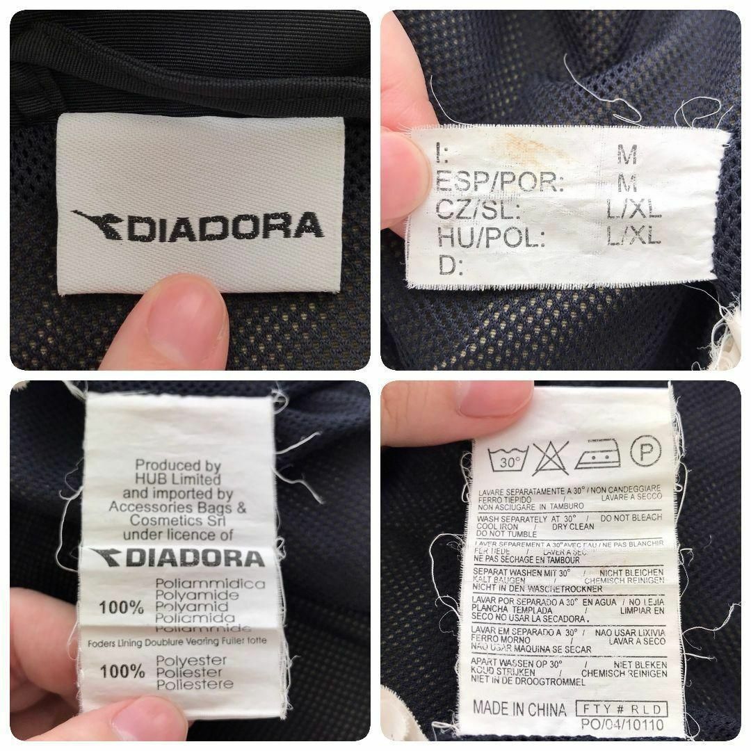 DIADORA(ディアドラ)の【k6898】ユーロ古着ディアドラ90s00s当時物トラックジャケット刺繍ロゴ メンズのジャケット/アウター(ナイロンジャケット)の商品写真