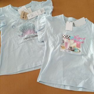 新品半袖Tシャツ80まとめ売り　綿100％　女の子(Ｔシャツ)