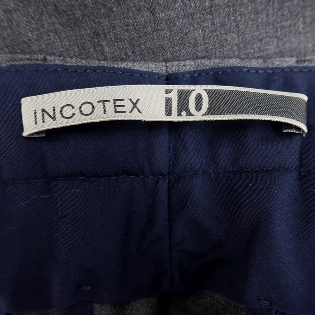 INCOTEX(インコテックス)の【中古】インコテックス INCOTEX ウール ドレススラックスパンツ グレー【サイズ48】【メンズ】 メンズのパンツ(スラックス)の商品写真