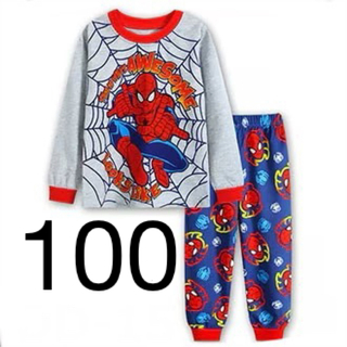 スパイダーマン　100 長袖　パジャマ(パジャマ)