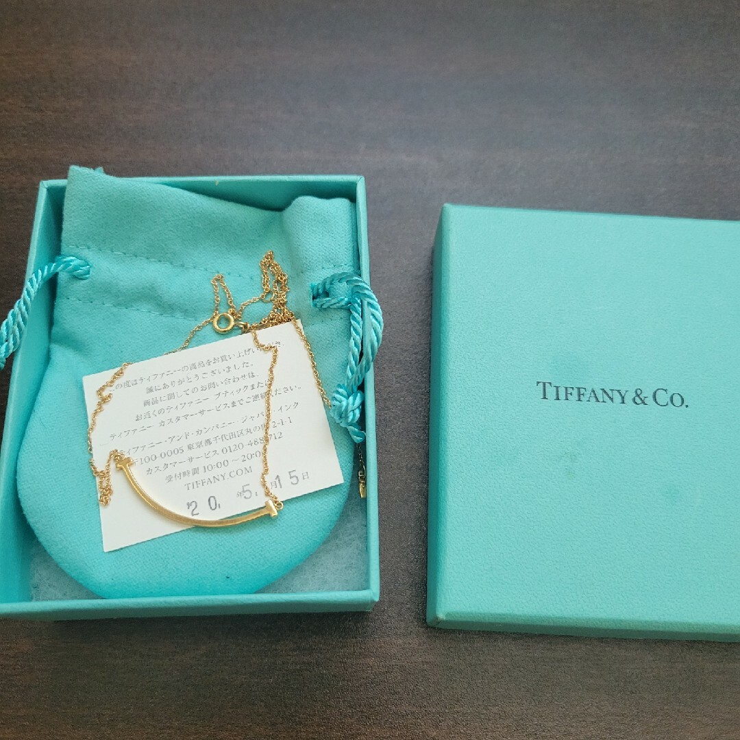 Tiffany & Co.(ティファニー)のティファニー Tスマイル ネックレス　K18YG レディースのアクセサリー(ネックレス)の商品写真