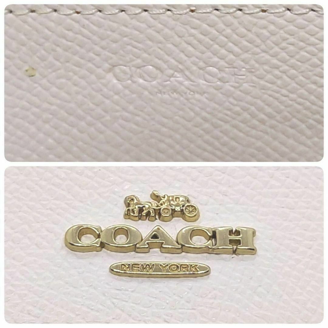 COACH(コーチ)の●●コーチ　ラウンドファスナー長財布　白　COACH レディースのファッション小物(財布)の商品写真