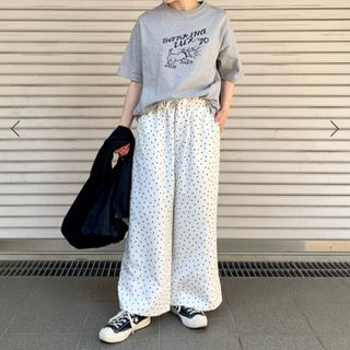 ジャーナルスタンダード(JOURNAL STANDARD)の美品 journal standard luxe ドットプリント イージーパンツ(カジュアルパンツ)