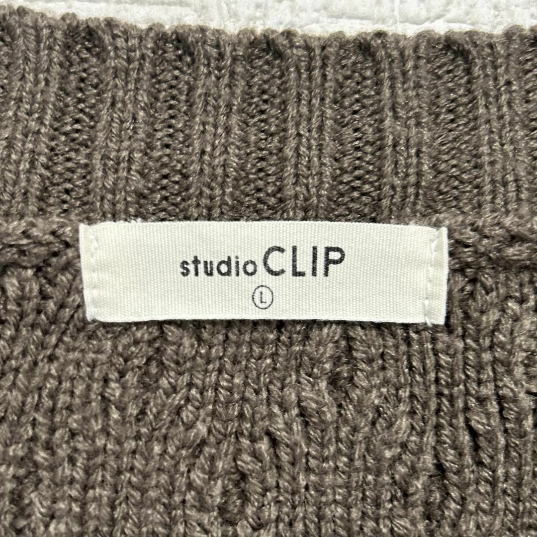 STUDIO CLIP(スタディオクリップ)のstudio CLIP  L  ハイネック ニット セーター アーガイル ■ レディースのトップス(ニット/セーター)の商品写真