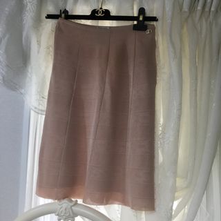 シャネル(CHANEL)の♡シャネルニットスカート♡S(ひざ丈スカート)