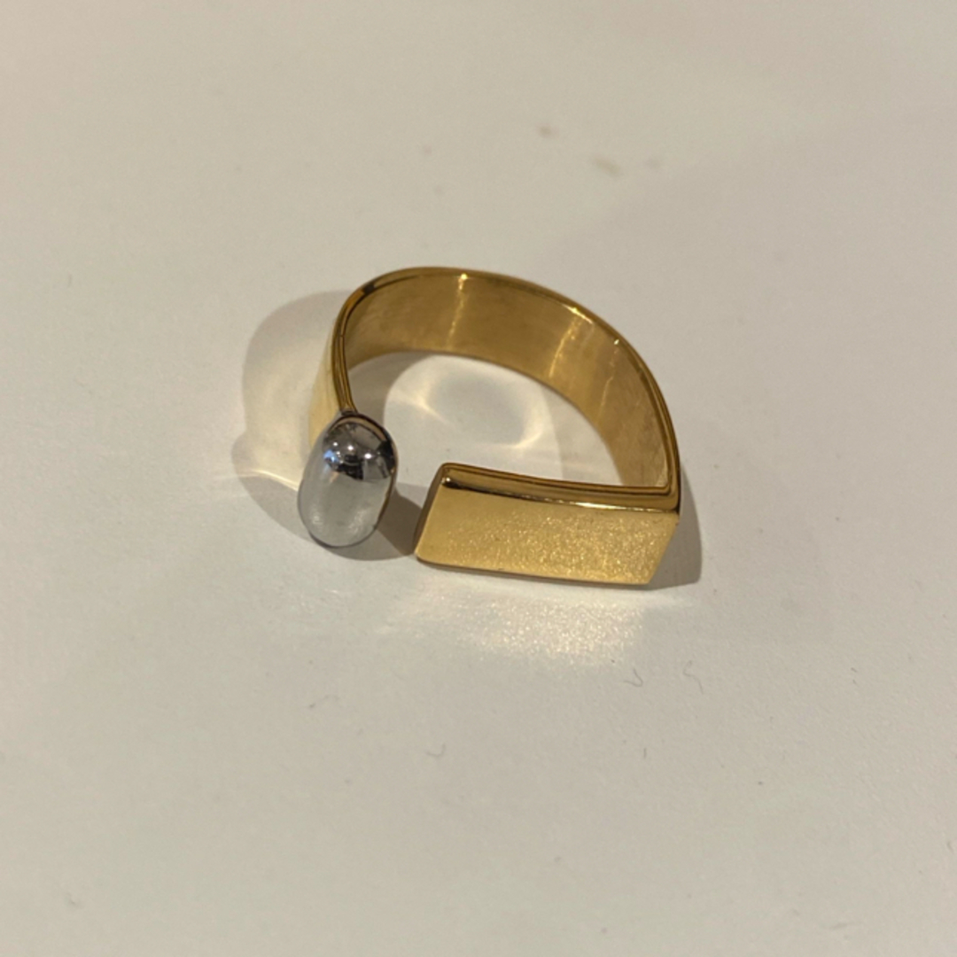 リング 指輪 eri.さんコラボ リング 調整可シルバー ゴールド k18   レディースのアクセサリー(リング(指輪))の商品写真