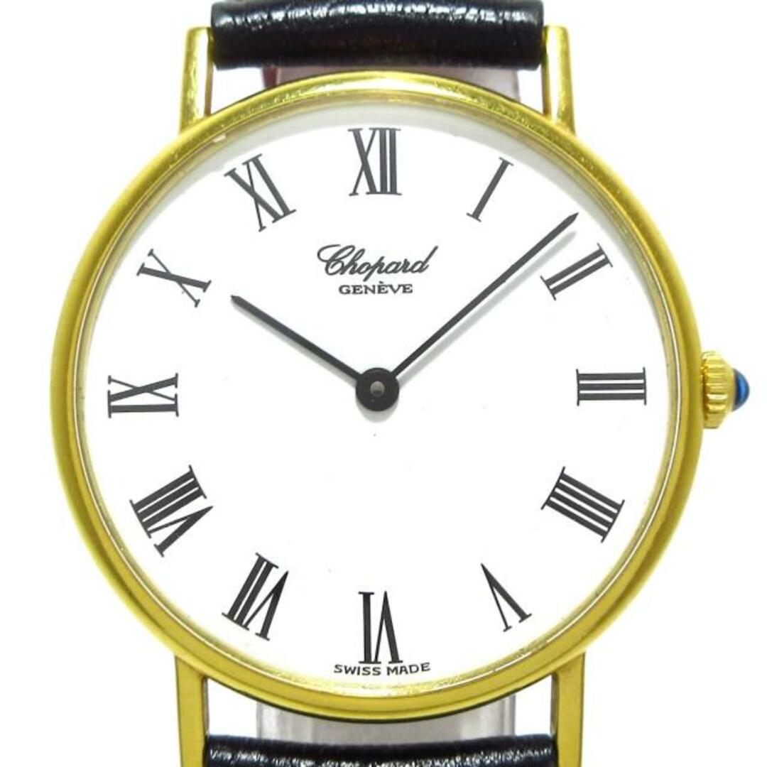 Chopard(ショパール)のChopard(ショパール) 腕時計 ボーイズ K18YG×社外革ベルト 白 レディースのファッション小物(腕時計)の商品写真