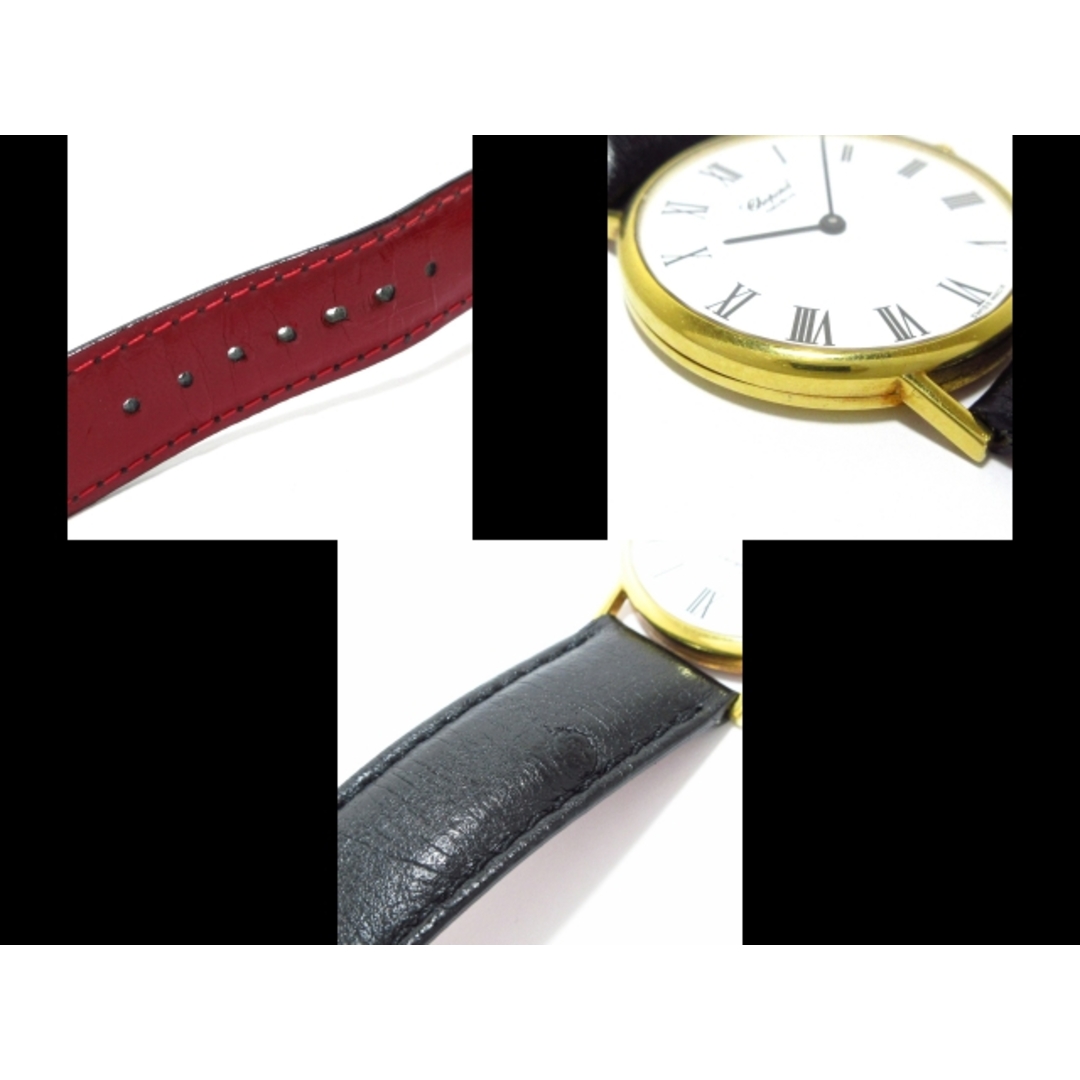 Chopard(ショパール)のChopard(ショパール) 腕時計 ボーイズ K18YG×社外革ベルト 白 レディースのファッション小物(腕時計)の商品写真