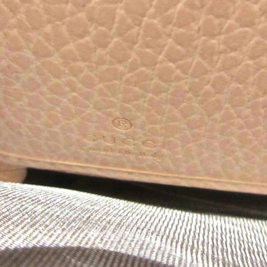 Gucci(グッチ)のGUCCI(グッチ) 長財布 GGマーモント 456117 ピンクベージュ ラウンドファスナー レザー レディースのファッション小物(財布)の商品写真
