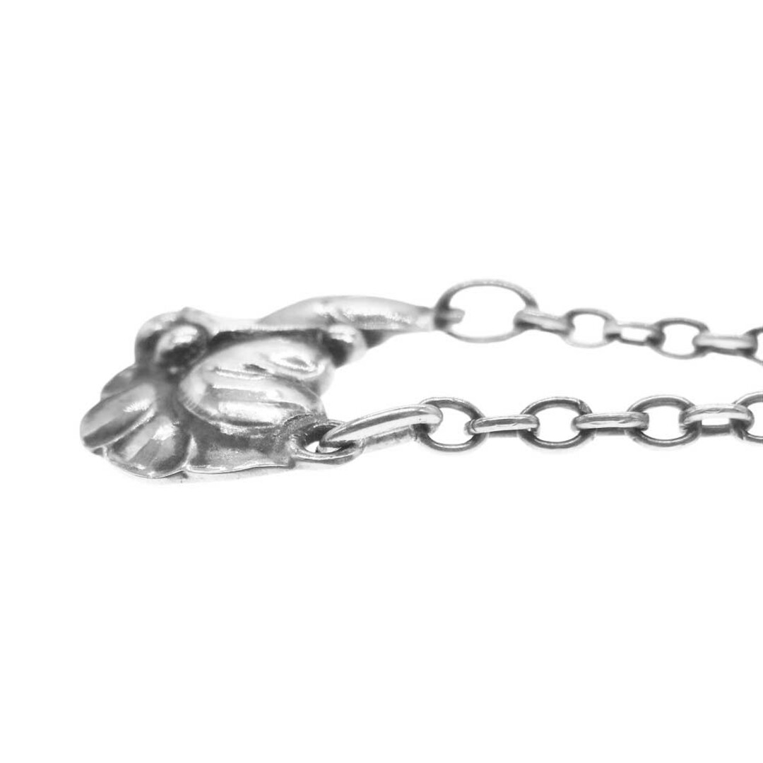 Georg Jensen(ジョージジェンセン)のGeorg Jensen ジョージジェンセン ネックレス 50A リーフ Tバー チェーン ネックレス シルバー系【中古】 メンズのアクセサリー(ネックレス)の商品写真