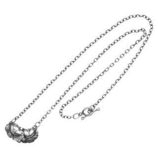 Georg Jensen - Georg Jensen ジョージジェンセン ネックレス 50A リーフ Tバー チェーン ネックレス シルバー系【中古】