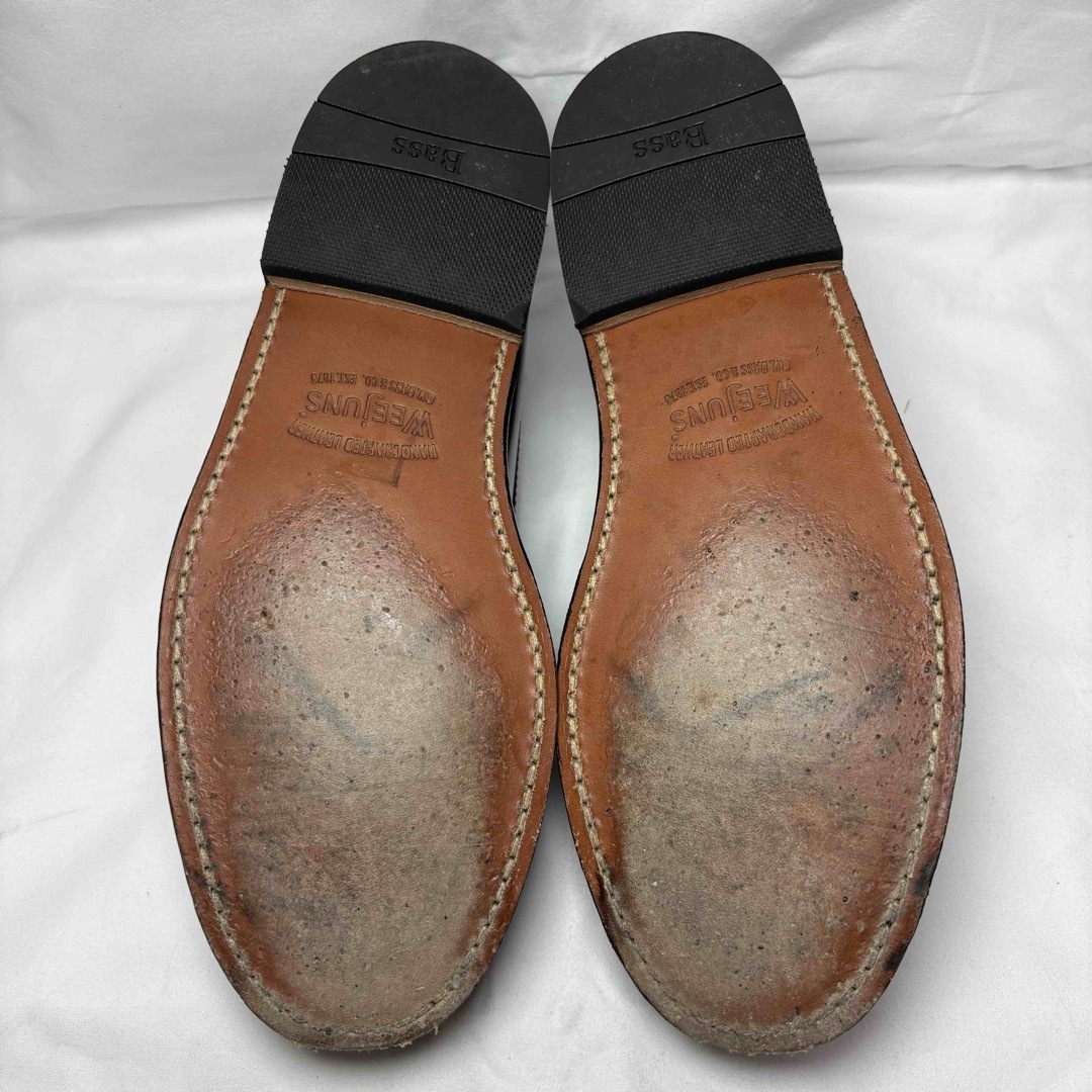 G.H.BASS(ジーエイチバス)の【大人気】G.H.BASS LARSON コインローファー 白黒 バイカラー メンズの靴/シューズ(ドレス/ビジネス)の商品写真
