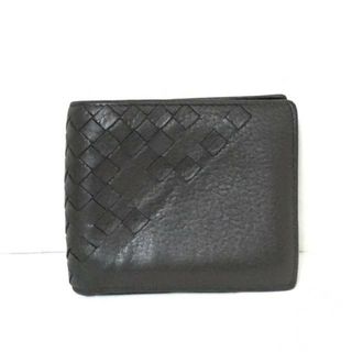 ボッテガヴェネタ(Bottega Veneta)のBOTTEGA VENETA(ボッテガヴェネタ) 2つ折り財布 イントレチャート ダークブラウン レザー(財布)