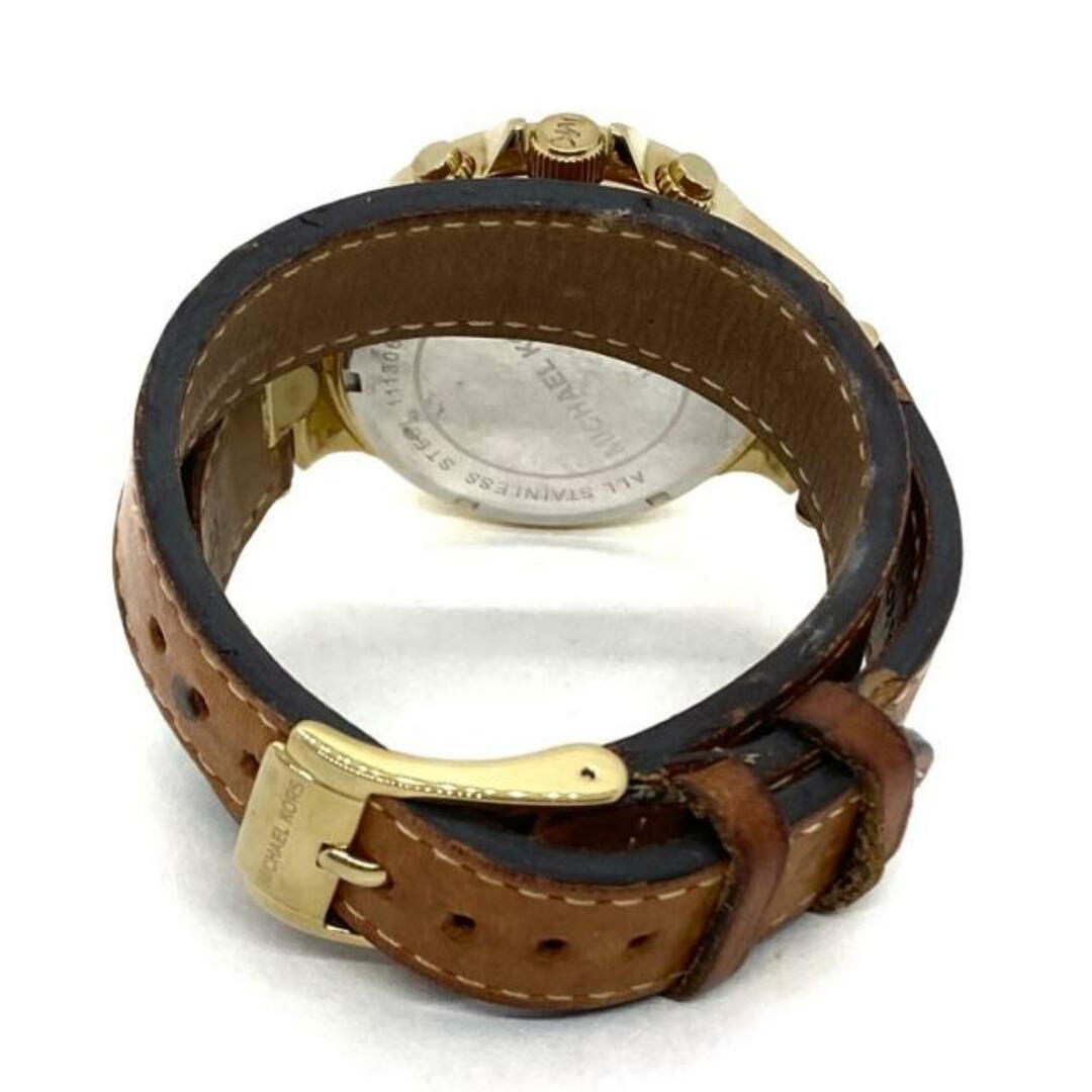 Michael Kors(マイケルコース)のMICHAEL KORS(マイケルコース) 腕時計 ペイトン クロノグラフ MK-2261 レディース クロノグラフ/二重巻きベルト ゴールド レディースのファッション小物(腕時計)の商品写真