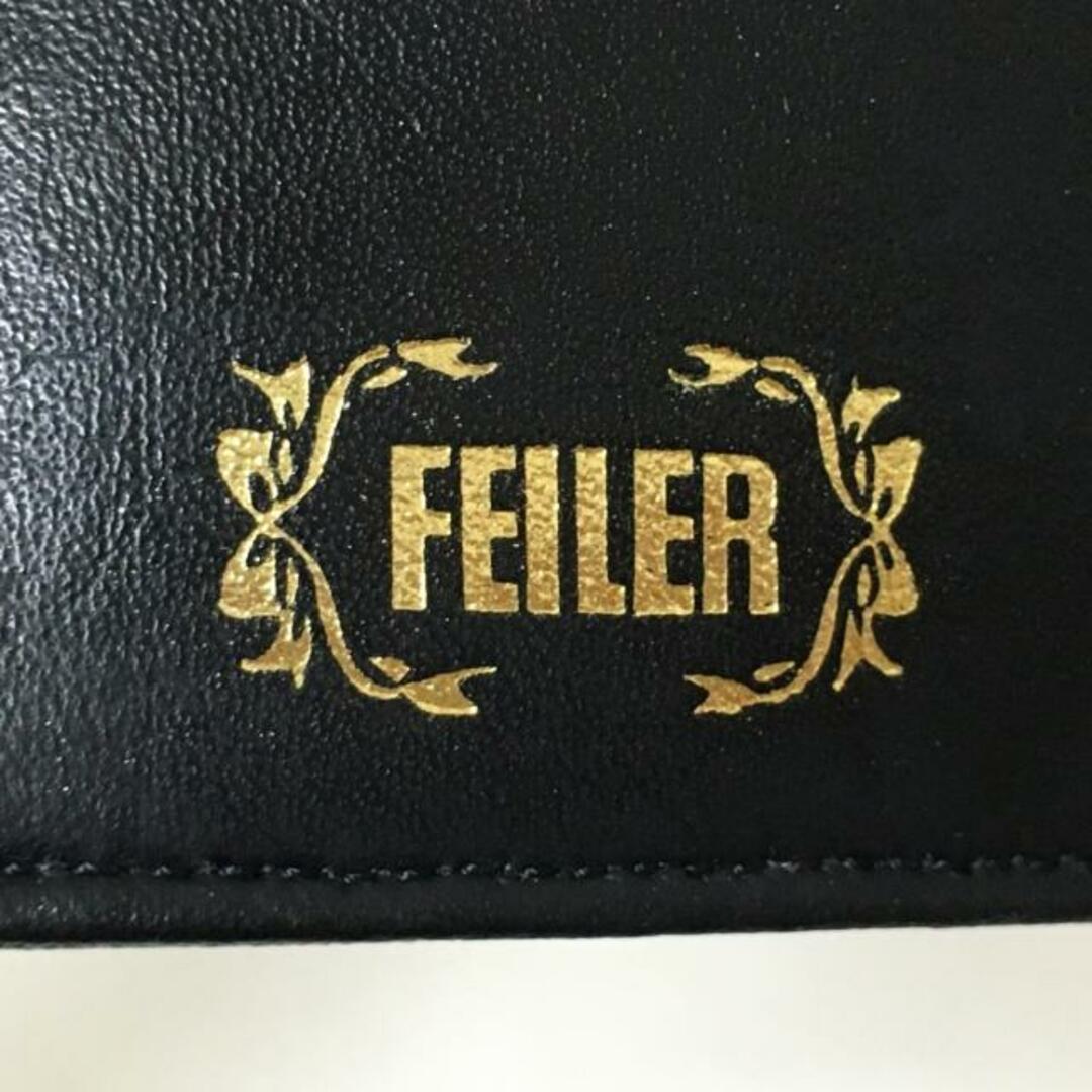 FEILER(フェイラー)のFEILER(フェイラー) 2つ折り財布 - 黒×マルチ 花柄 合皮 レディースのファッション小物(財布)の商品写真