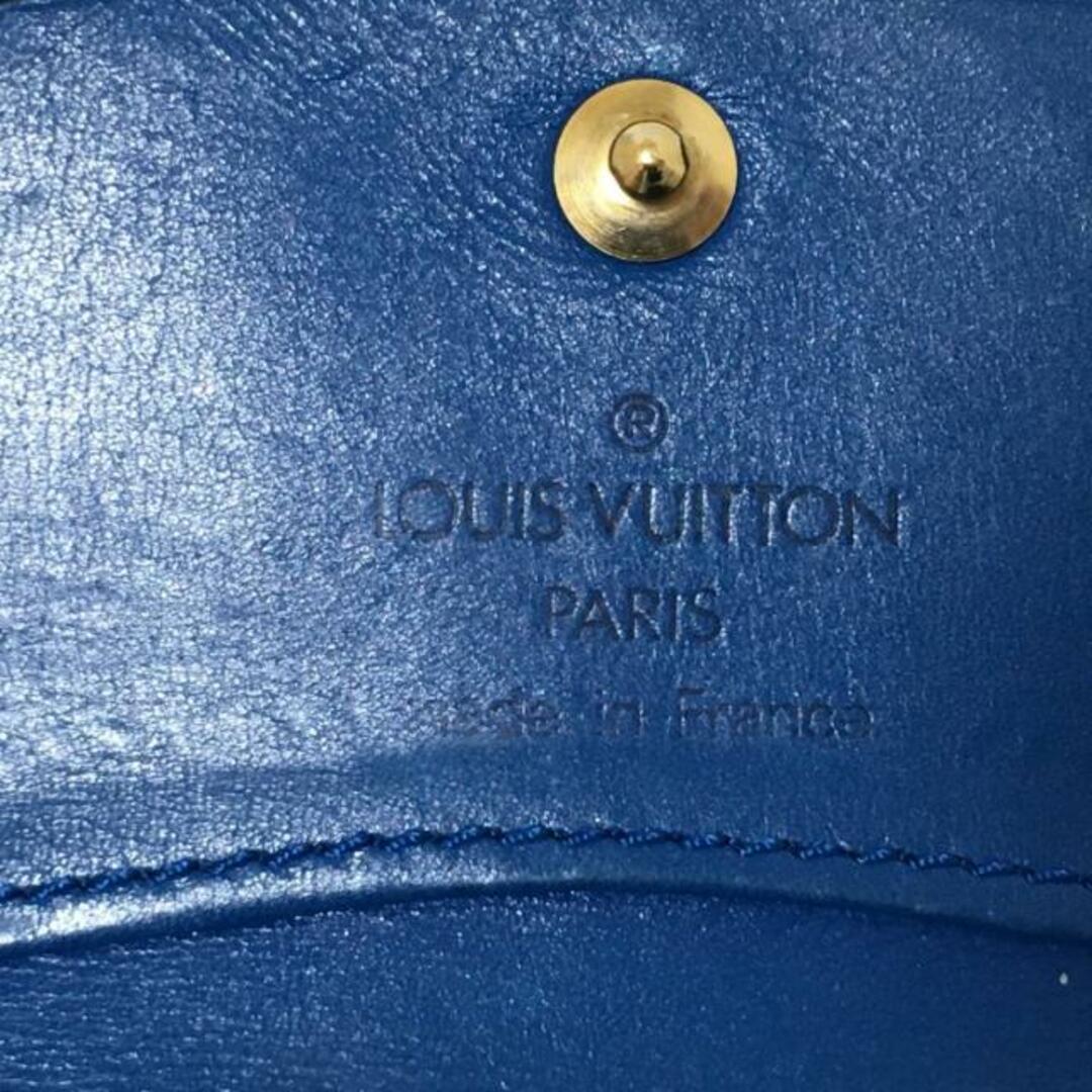 LOUIS VUITTON(ルイヴィトン)のLOUIS VUITTON(ルイヴィトン) コインケース エピ ポルトモネサーンプル M63415 トレドブルー レザー（LVロゴの刻印入り） レディースのファッション小物(コインケース)の商品写真