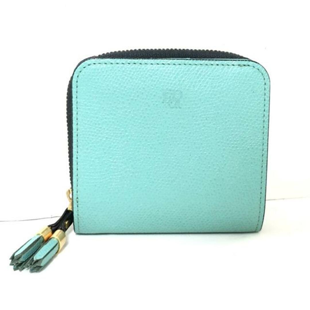 Epoi(エポイ) 2つ折り財布 - ライトグリーン ラウンドファスナー レザー レディースのファッション小物(財布)の商品写真