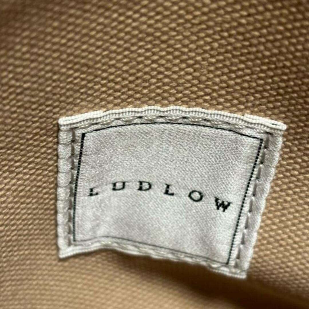 LUDLOW(ラドロー)のLUDLOW(ラドロー) トートバッグ美品  - ベージュ×レッド×ライトブラウン ハート キャンバス×レザー レディースのバッグ(トートバッグ)の商品写真
