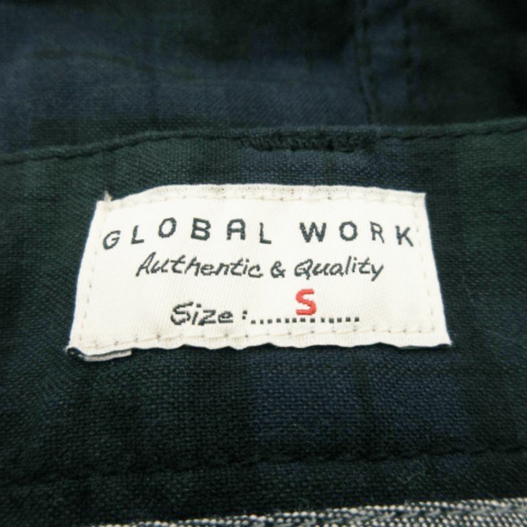 GLOBAL WORK(グローバルワーク)のグローバルワーク テーパードパンツ チェック S 紺 231124MN3R レディースのパンツ(カジュアルパンツ)の商品写真