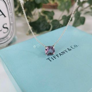 ティファニー(Tiffany & Co.)のティファニー　スパークラーネックレス　大粒アメジスト　シルバー925　ペンダント(ネックレス)