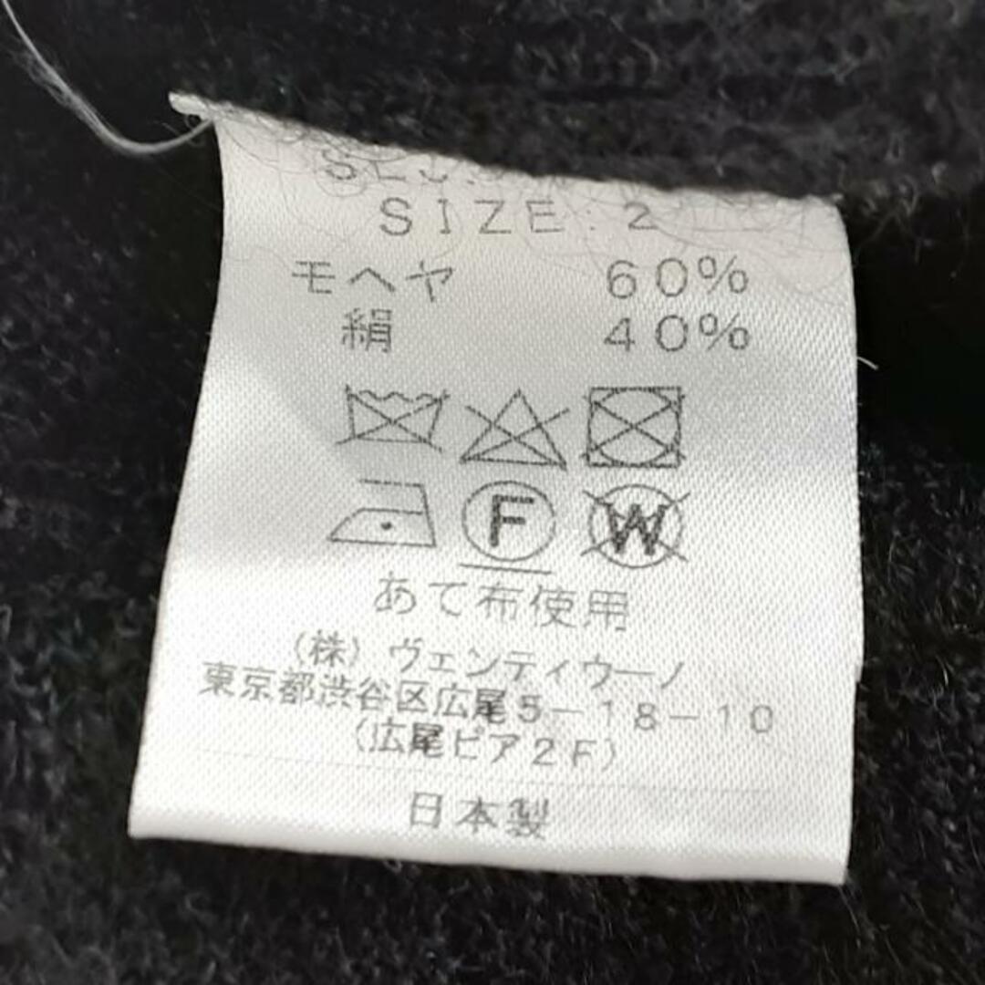 SLOANE(スローン) 長袖セーター サイズ2 M レディース美品  - 黒 クルーネック レディースのトップス(ニット/セーター)の商品写真
