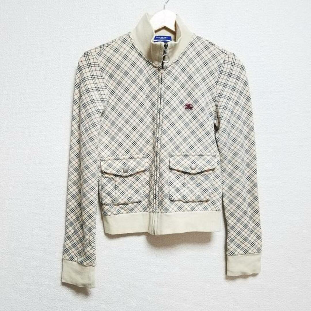 BURBERRY BLUE LABEL(バーバリーブルーレーベル)のBurberry Blue Label(バーバリーブルーレーベル) ジャージ サイズ38 M レディース - ベージュ 長袖/チェック柄 綿 レディースのトップス(その他)の商品写真