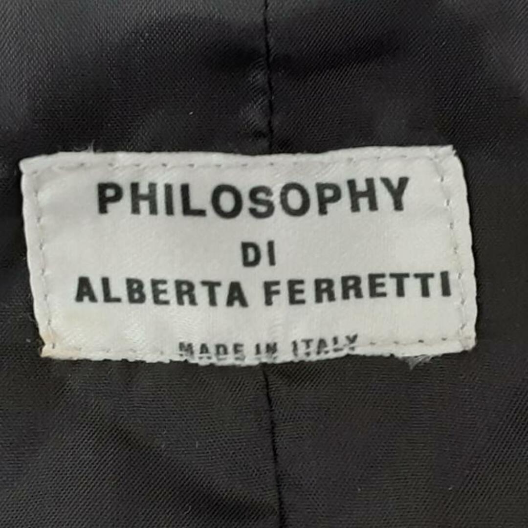 PHILOSOPHY DI ALBERTA FERRETTI(フィロソフィーアルベルタフェレッティー)のPHILOSOPHY di ALBERTA FERRETTI(フィロソフィーディアルベルタフェレッティ) ブルゾン サイズI 42 レディース美品  - 黒 長袖/ショート丈/中綿/冬 レディースのジャケット/アウター(ブルゾン)の商品写真