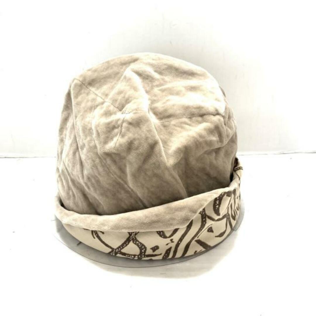 Jurgen Lehl(ヨーガンレール)のJURGEN LEHL(ヨーガンレール) 帽子 - ライトグレー×ベージュ×ダークグレー 帽子 (その他) パイル レディースの帽子(その他)の商品写真
