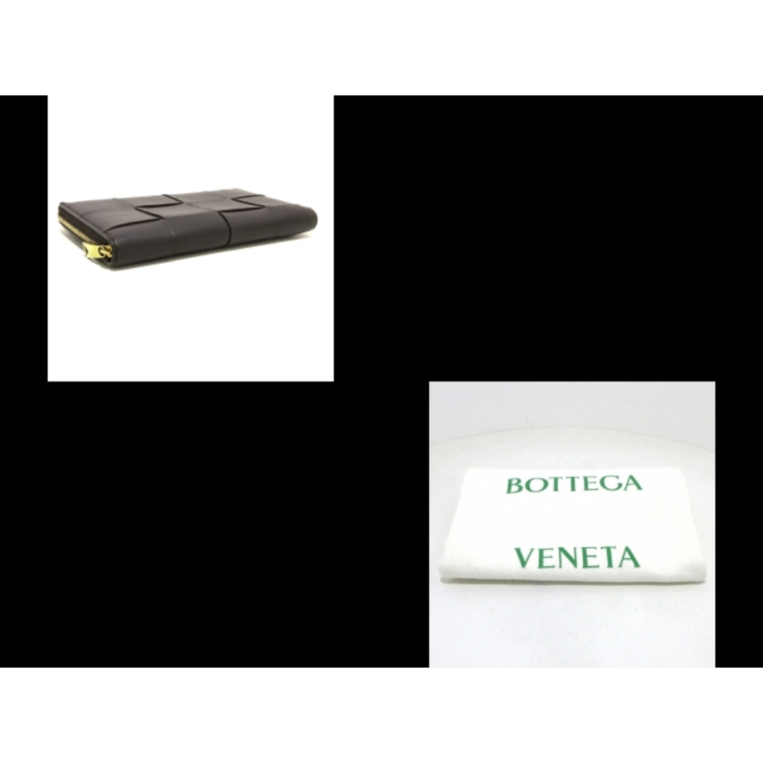 Bottega Veneta(ボッテガヴェネタ)のBOTTEGA VENETA(ボッテガヴェネタ) 長財布 マキシイントレチャート ダークブラウン ラウンドファスナー レザー レディースのファッション小物(財布)の商品写真