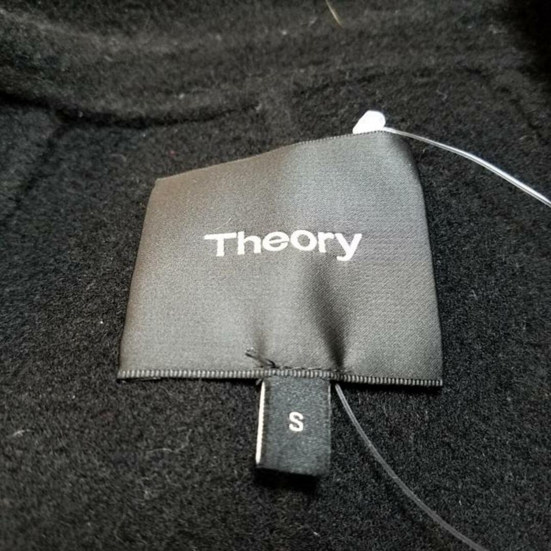 theory(セオリー)のtheory(セオリー) コート サイズS レディース - 黒 長袖/袖レザー/秋/冬 レディースのジャケット/アウター(その他)の商品写真