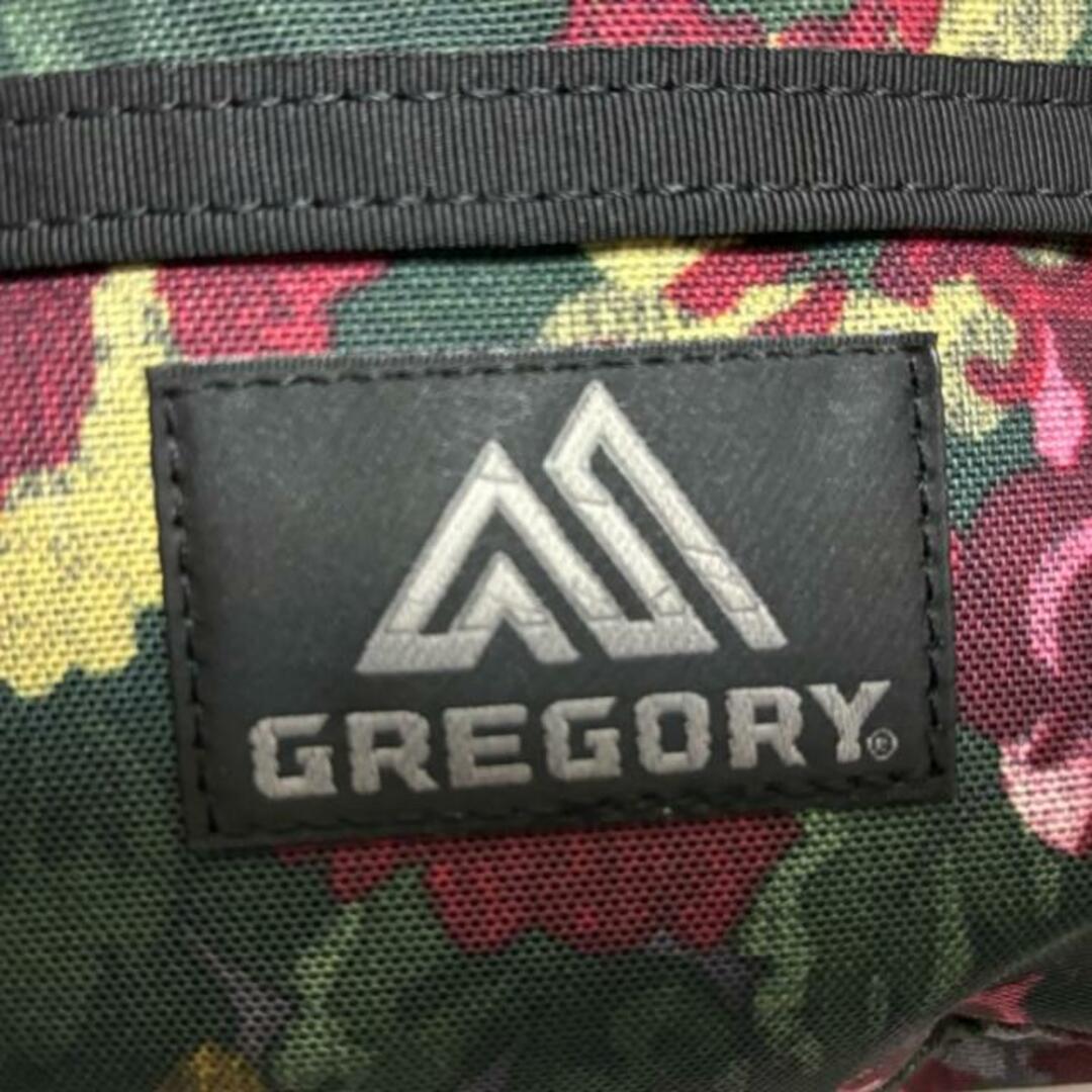 Gregory(グレゴリー)のGREGORY(グレゴリー) ウエストポーチ美品  - グリーン×ボルドー×マルチ 花柄 ポリエステル レディースのバッグ(ボディバッグ/ウエストポーチ)の商品写真