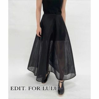 エディットフォールル(EDIT.FOR LULU)の未使用★EDIT. FOR LULU ダブルラッセルフレアースカート(ロングスカート)