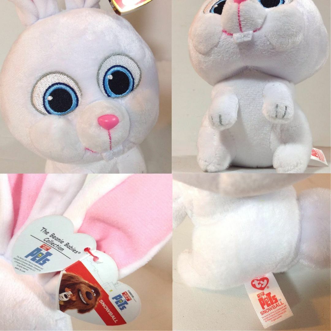 PETS ペット Ty Beanie Babies Mサイズ ぬいぐるみ (スノ キッズ/ベビー/マタニティのおもちゃ(ぬいぐるみ/人形)の商品写真