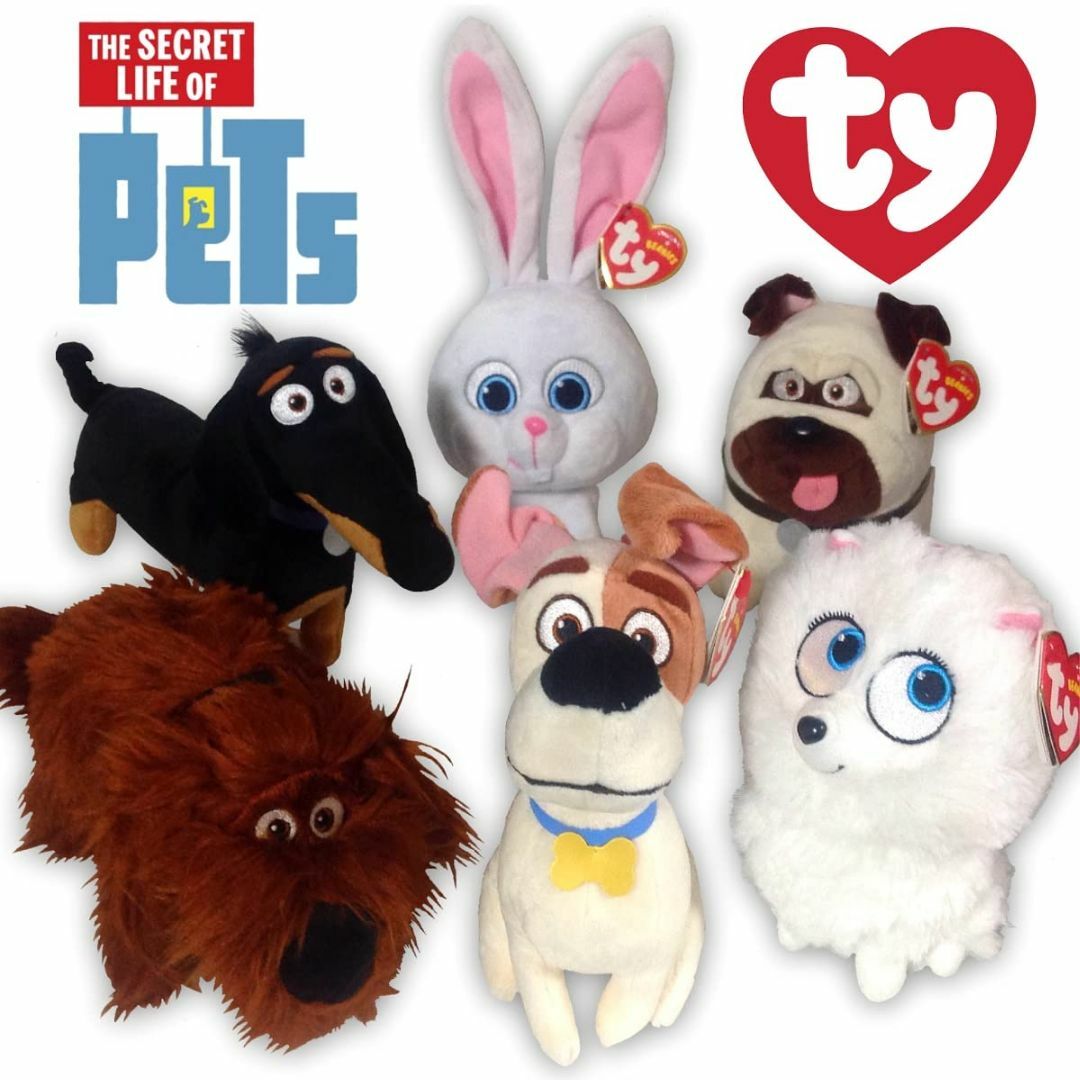 PETS ペット Ty Beanie Babies Mサイズ ぬいぐるみ (スノ キッズ/ベビー/マタニティのおもちゃ(ぬいぐるみ/人形)の商品写真