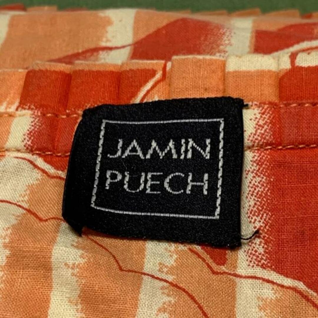 JAMIN PUECH(ジャマンピュエッシュ)のJAMIN PUECH(ジャマンピエッシェ) ハンドバッグ - カーキ×レッド×マルチ 刺繍/フラワー(花) 化学繊維×スパンコール×レザー レディースのバッグ(ハンドバッグ)の商品写真
