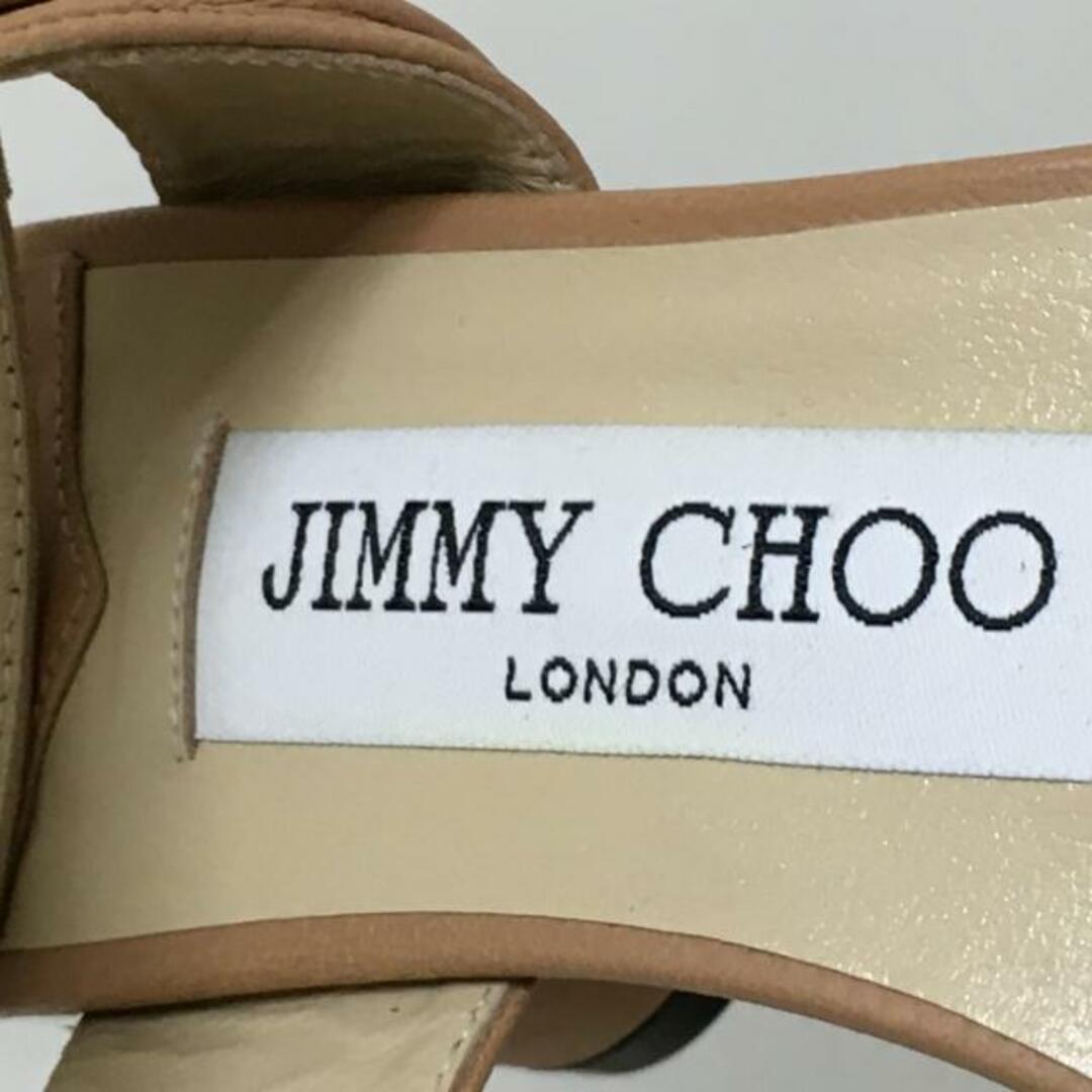 JIMMY CHOO(ジミーチュウ)のJIMMY CHOO(ジミーチュウ) サンダル 34 レディース ジャゴ60 キャラメル(ライトブラウン) アンクルストラップ/チャンキーヒール ナッパレザー レディースの靴/シューズ(サンダル)の商品写真