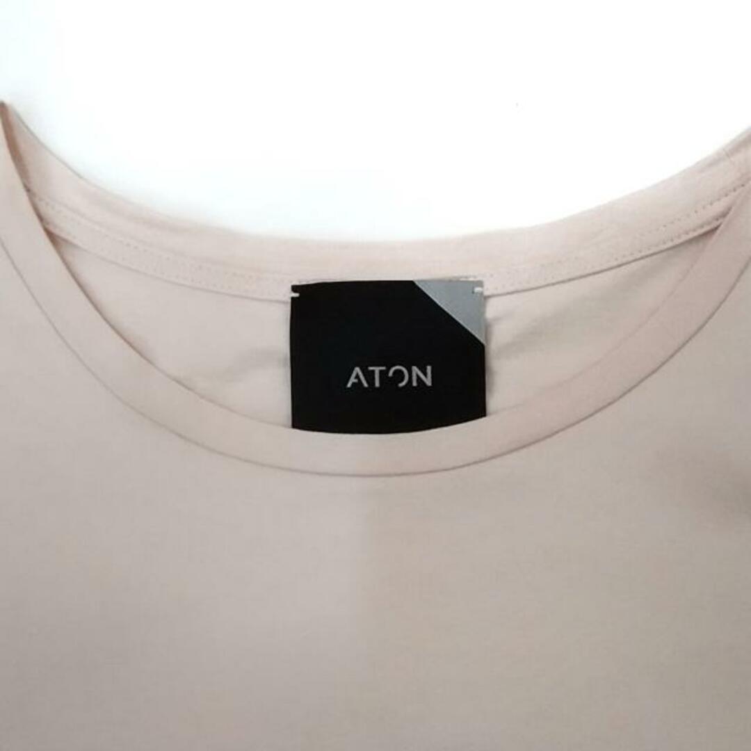 ATON(エイトン)のATON(エイトン) チュニック サイズ02 M レディース美品  - ライトピンク クルーネック/長袖 綿 レディースのトップス(チュニック)の商品写真