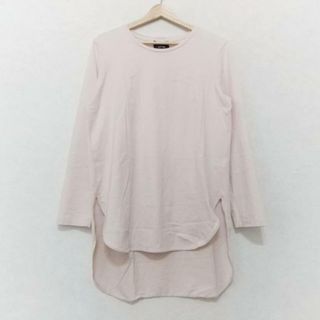 エイトン(ATON)のATON(エイトン) チュニック サイズ02 M レディース美品  - ライトピンク クルーネック/長袖 綿(チュニック)